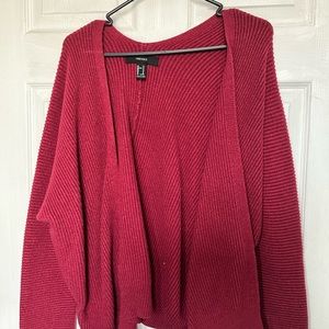 FOREVER 21 MAROON CARDIGAN